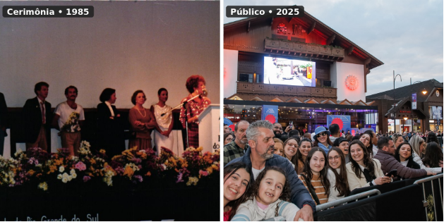 Cerimônia do Festival de Cinema de Gramado e público em 2025